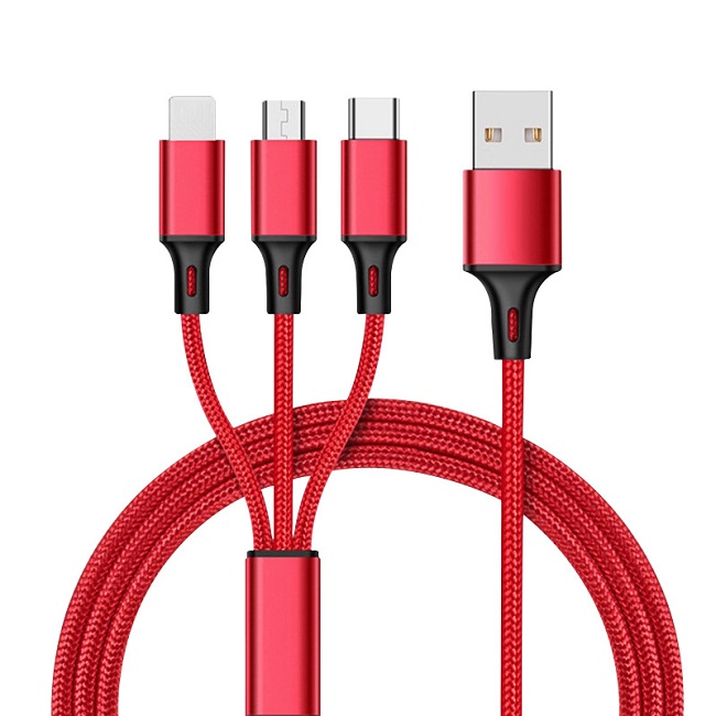 Charge well, partner, three in one data cable