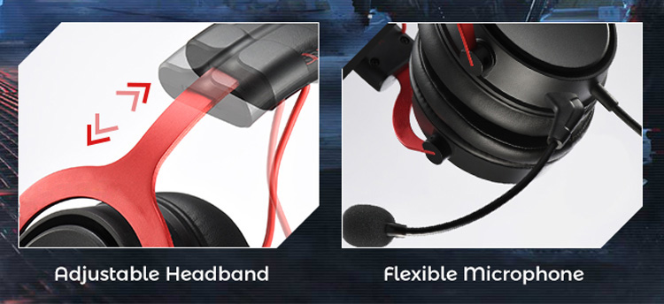 Gamer Headphones with Mic Headset Gaming